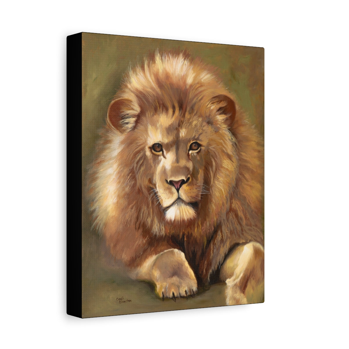 Lion of Judah Christian Canvas Art Prints Jesus Lion Painting Faith Based Wall Art by Candi Kloverstrom