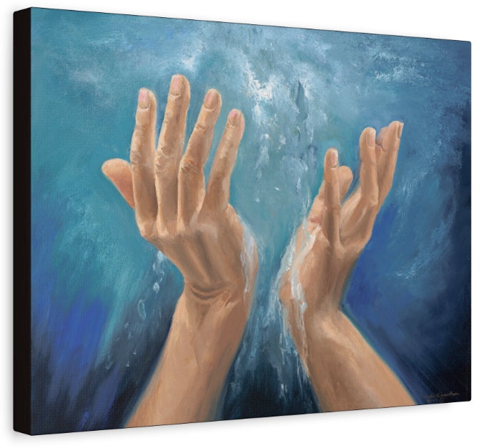Living Water Christian Canvas Art Prints Spiritual Renewal Faith Based Wall Art by Candi Kloverstrom