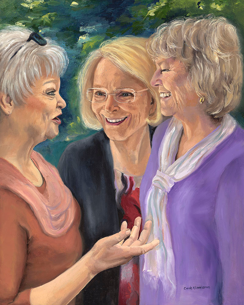 Gathered in His Presence Original Christian Oil Painting by Candi Kloverstrom