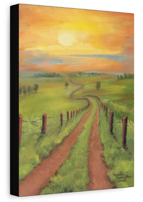 God's Road Christian Canvas Art Prints Faith Based Landscape Wall Art by Candi Kloverstrom