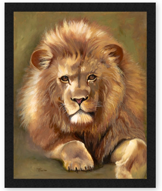 Lion of Judah Christian Art Framed Prints Jesus Lion Painting Faith Based Wall Art by Candi Kloverstrom
