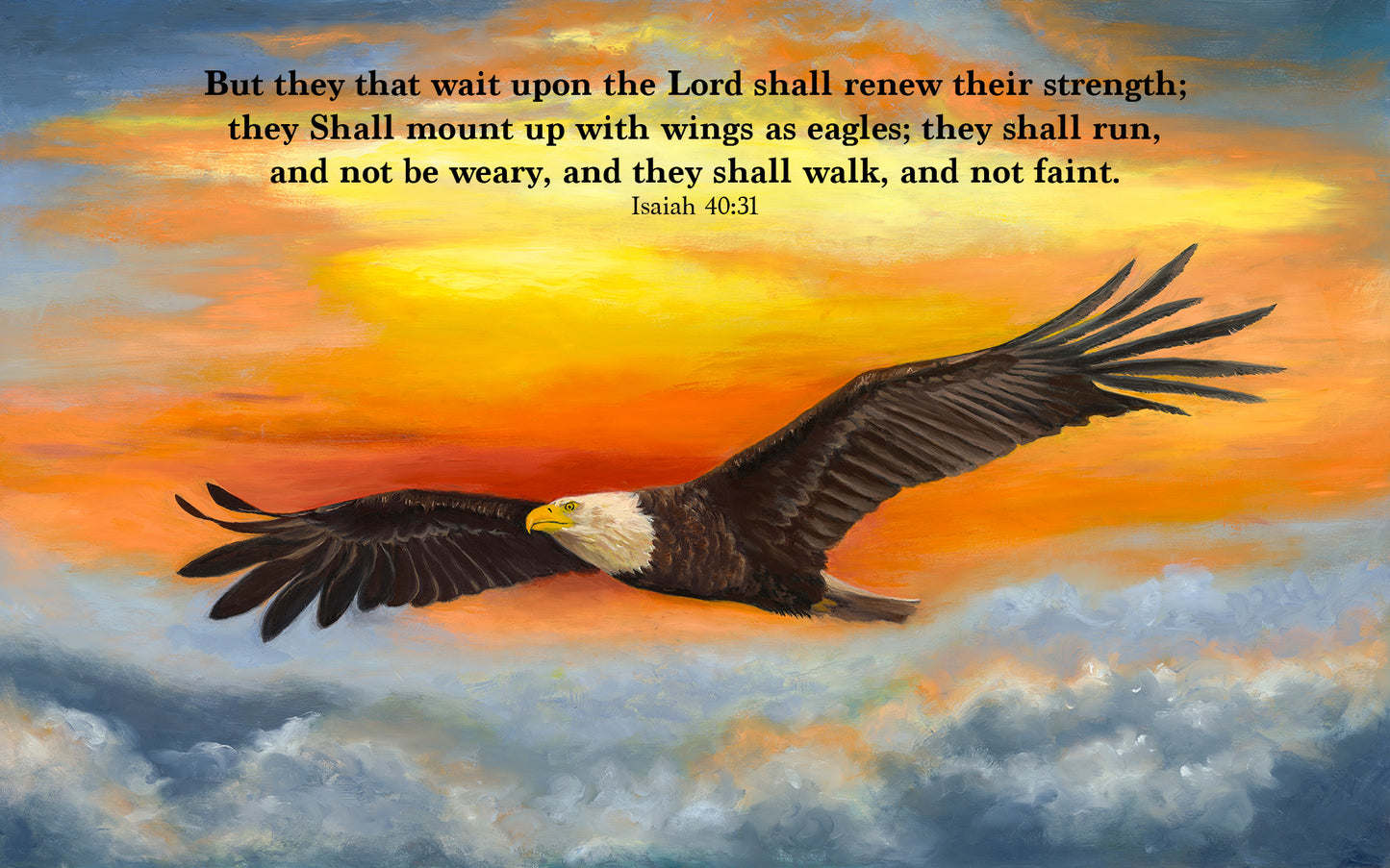 Wings of Freedom Christian art print with scripture by Candi Kloverstrom