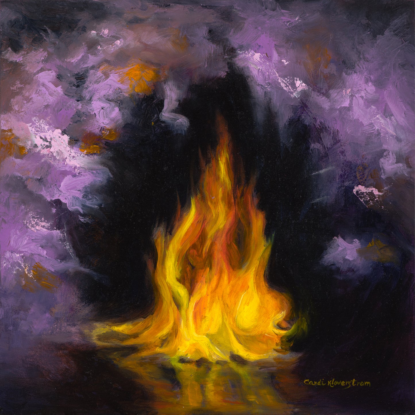 You Light Up My Life Original Art and Oil Painting by Candi Kloverstrom