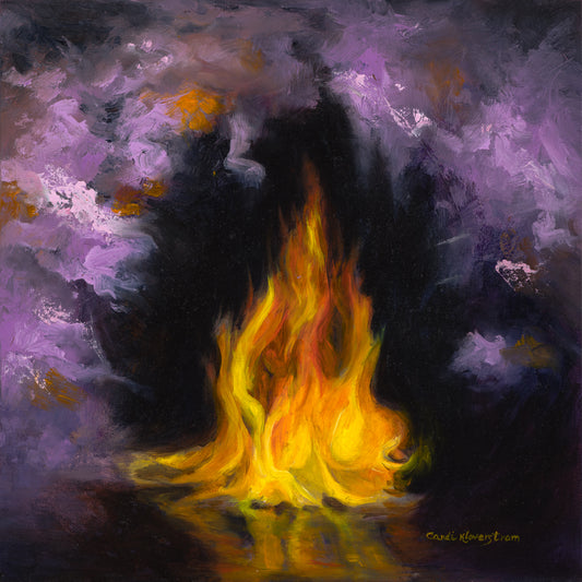 You Light Up My Life Original Art and Oil Painting by Candi Kloverstrom